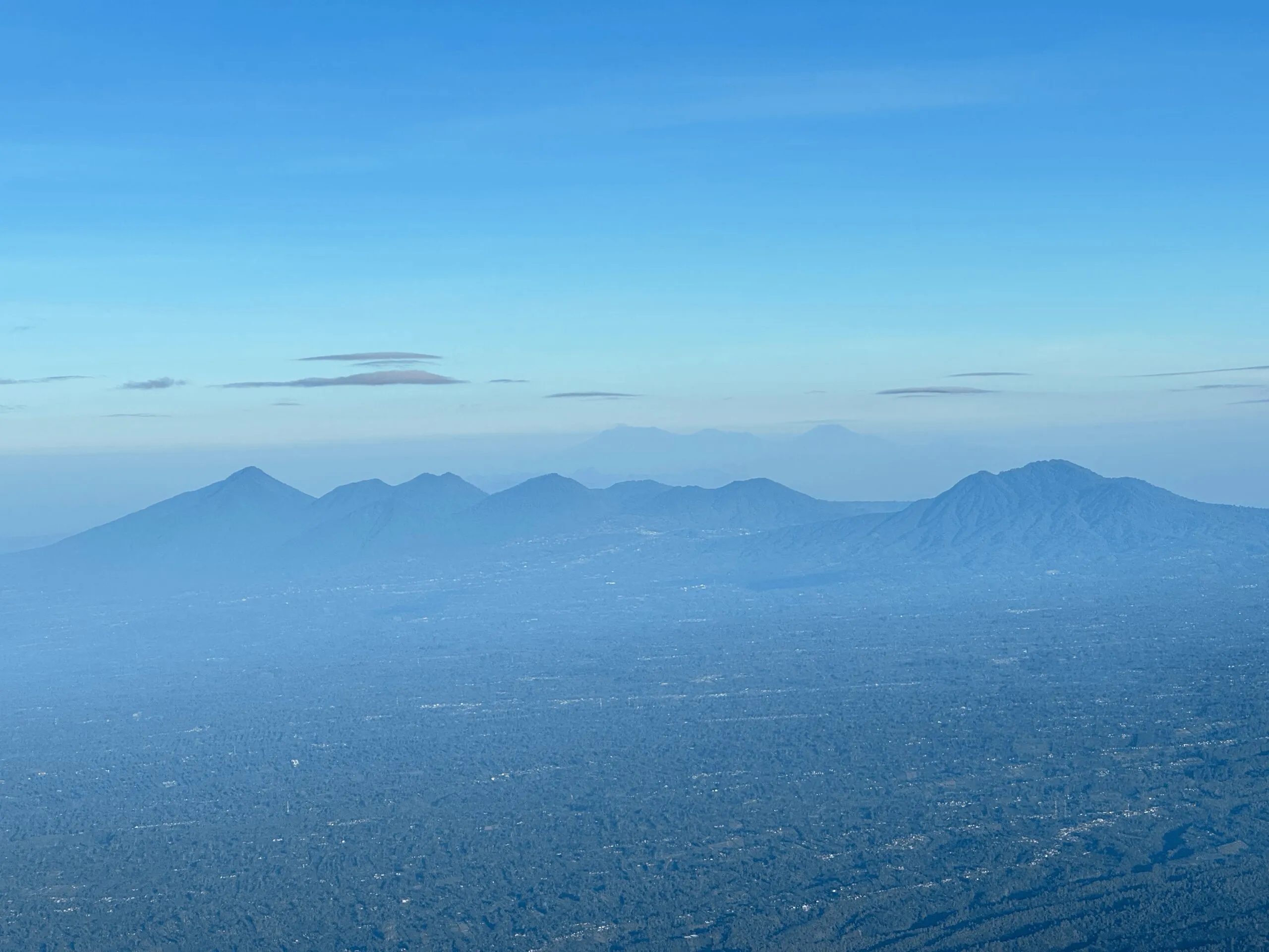 Java mountains in the distance
