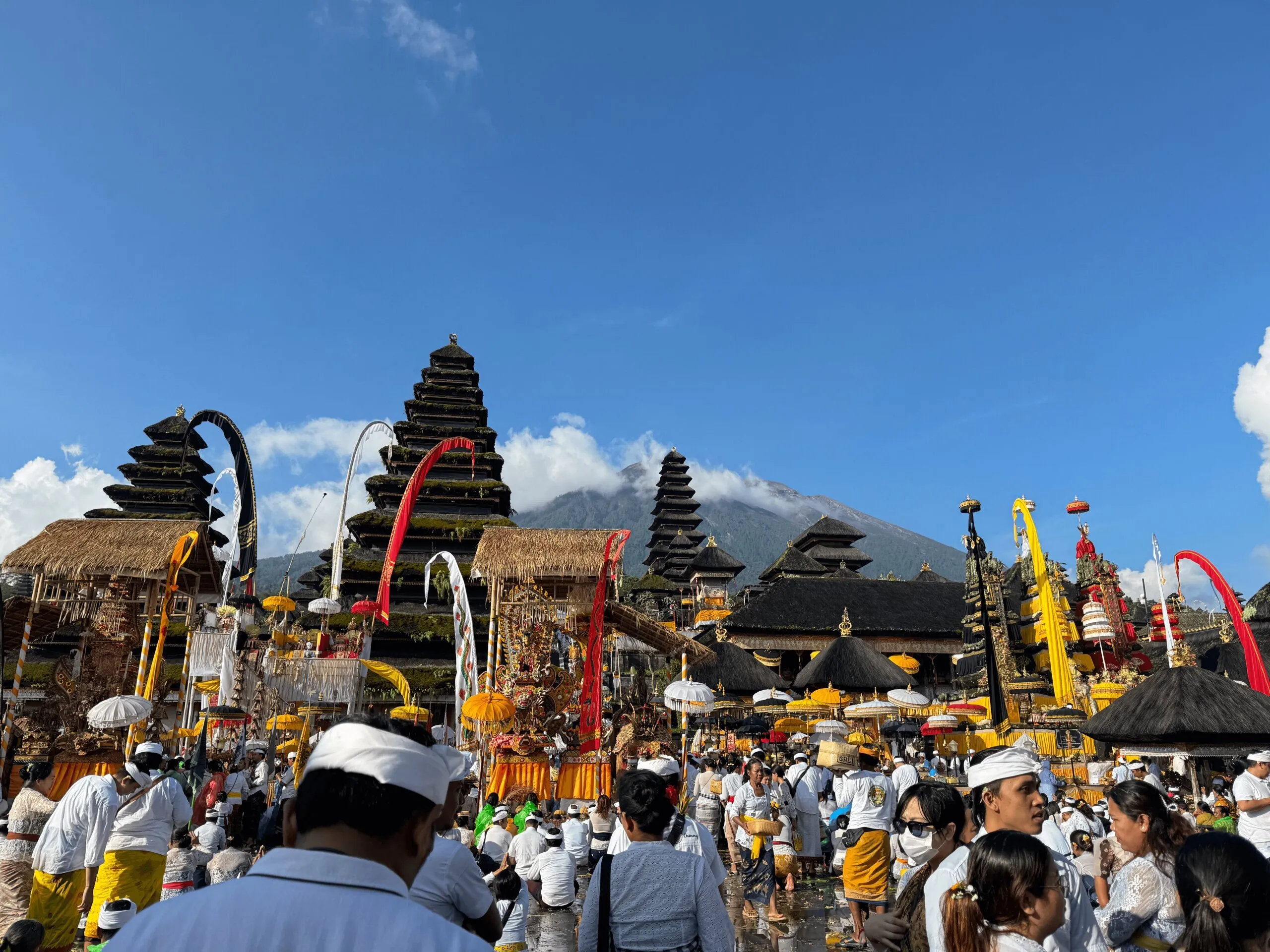 Mount Agung view from Besakih Temple