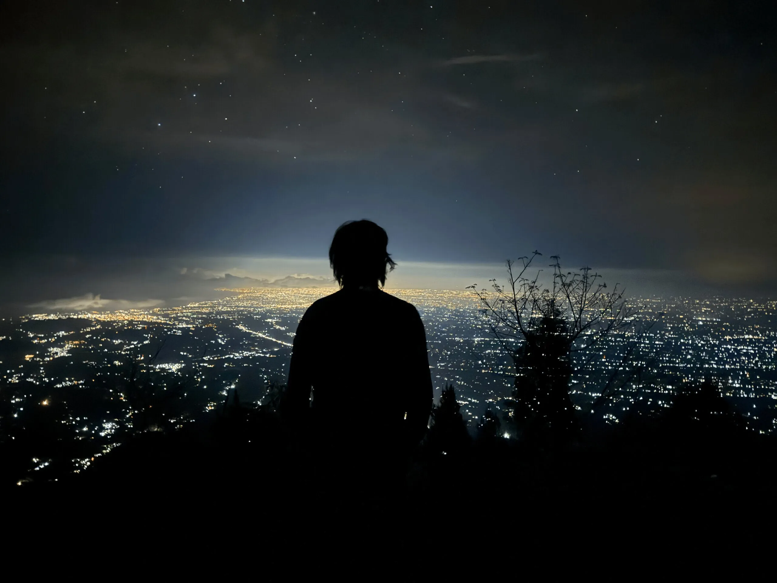 Night view overlook Bali