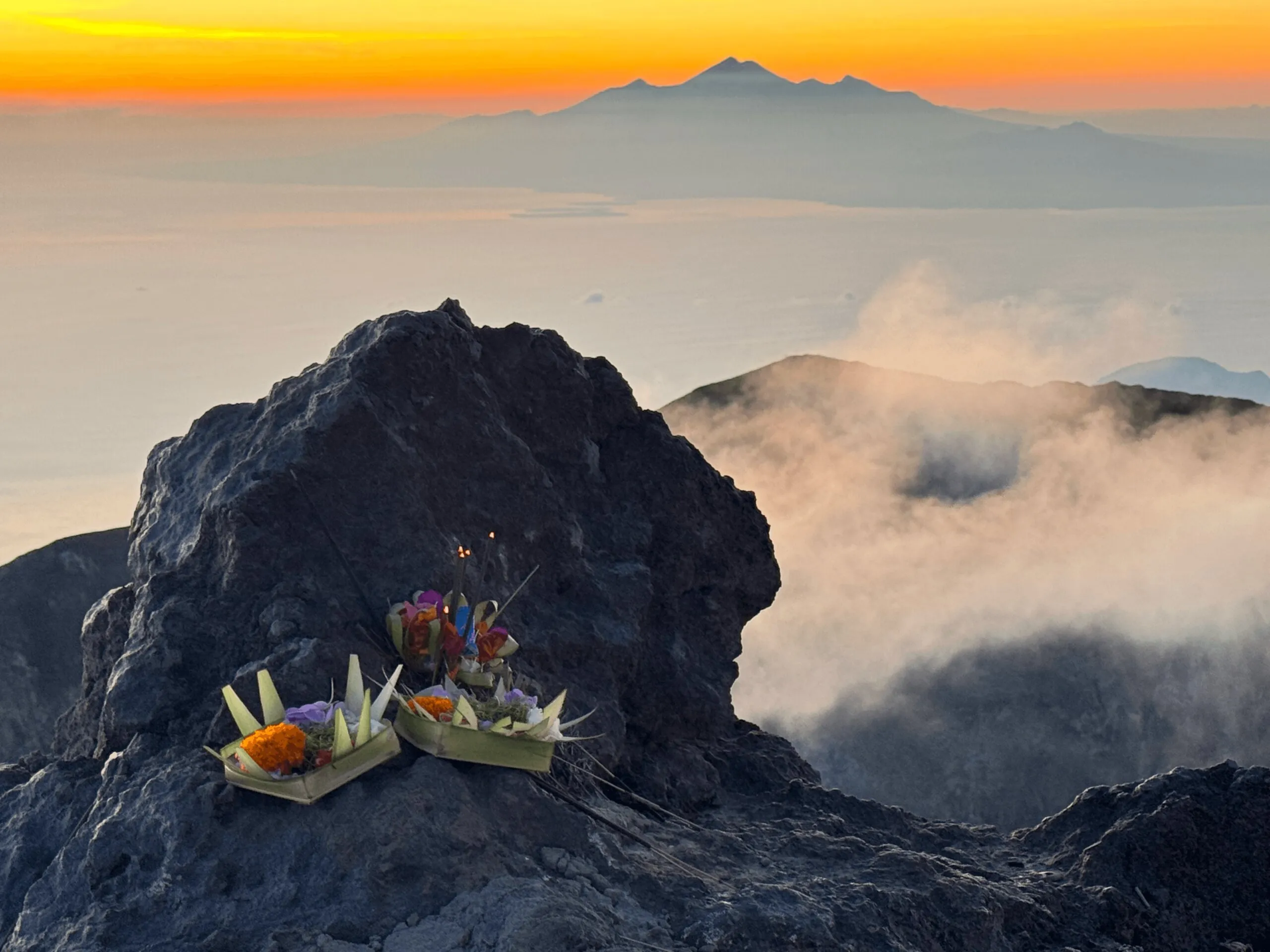 Canang Sari on the summit